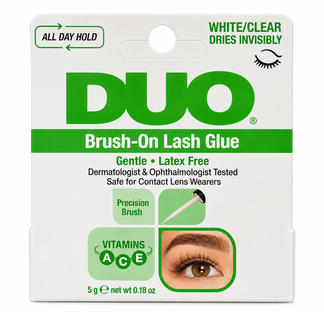 DUO Brush-On Lash Glue (White/Clear)