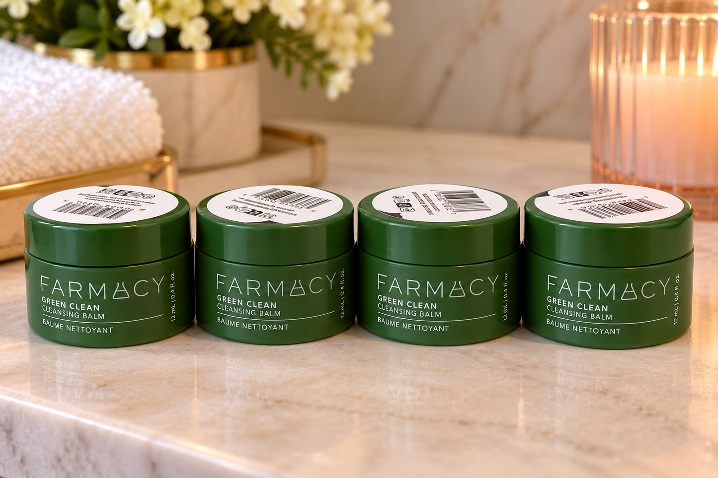 Farmacy Green Clean Cleansing Balm – 12 mL (0.4 fl oz) – Set of 4