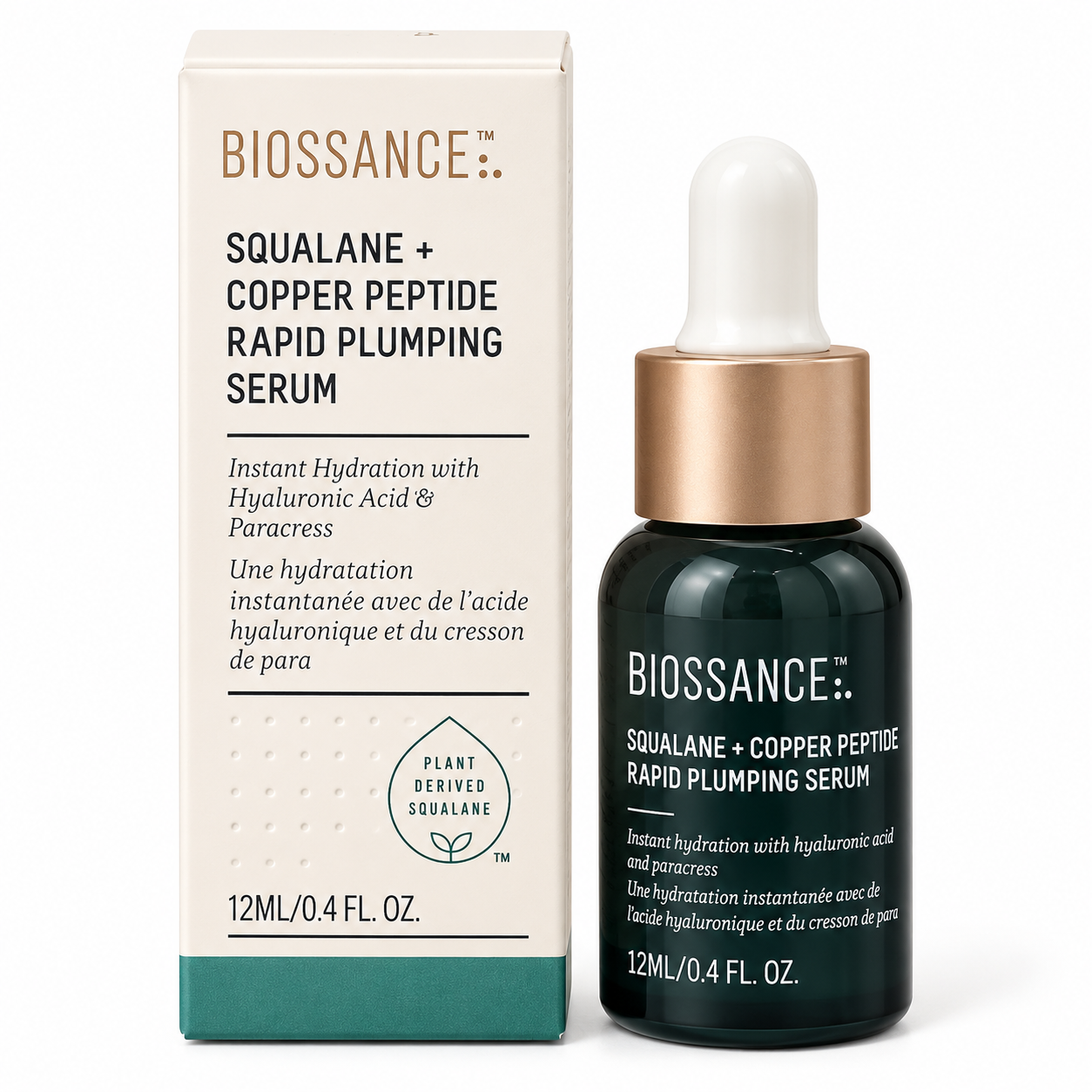 Biossance Squalane + Copper Peptide Rapid Plumping Serum