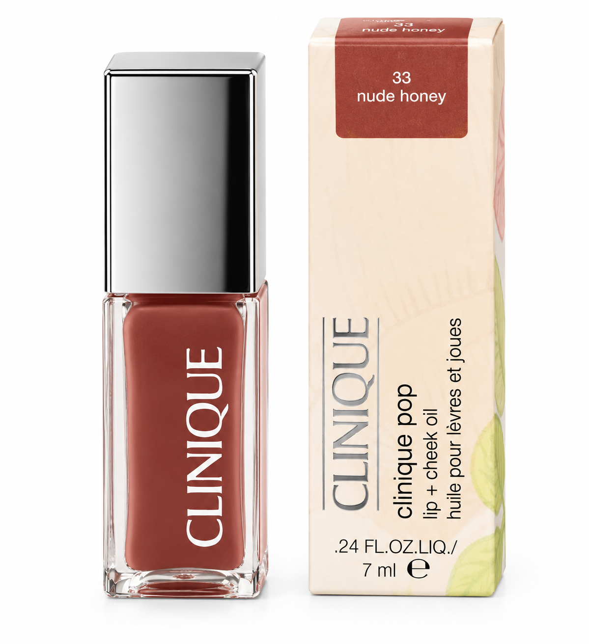 Clinique Pop Lip + Cheek Oil – 33 Nude Honey