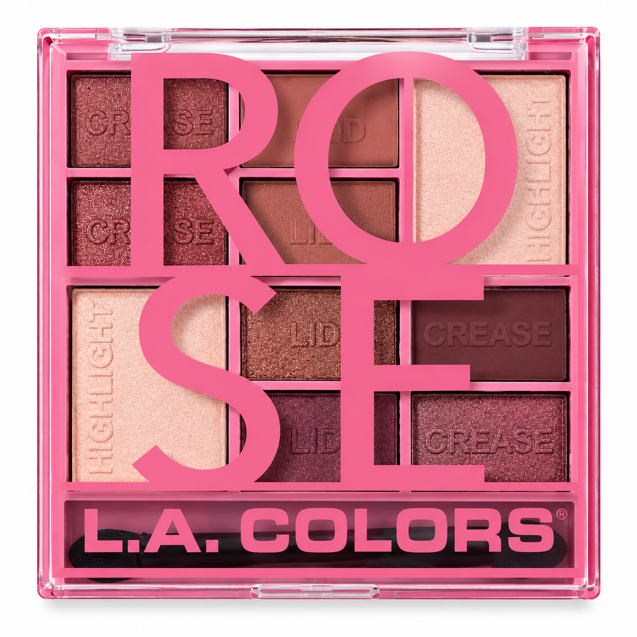 L.A. COLORS Color Block Eyeshadow Palette – Rose