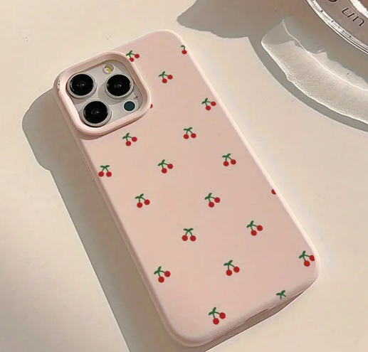 Pink Cherry Pop iPhone Case
