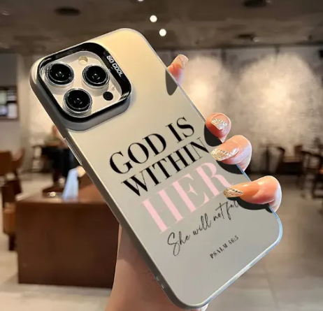 Silver Psalm 46:5 iPhone Case