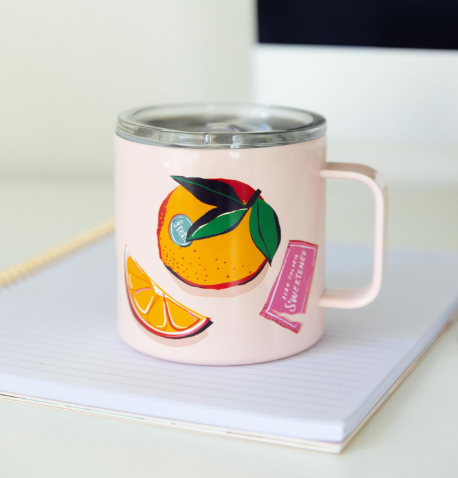 Kate Spade Stainless Steel Coffee Mug - Pink Sugar