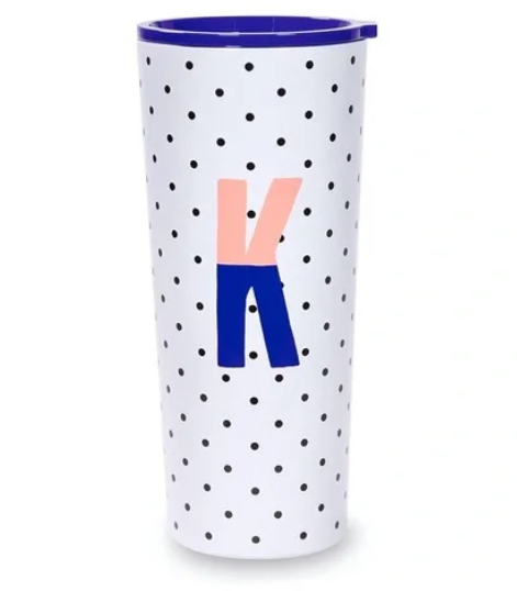 Kate Spade Stainless Steel 24oz "K" Coffee Cup