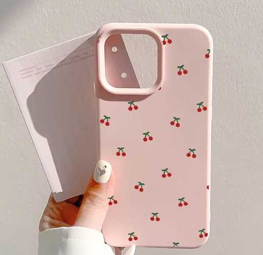 Pink Cherry Pop iPhone Case